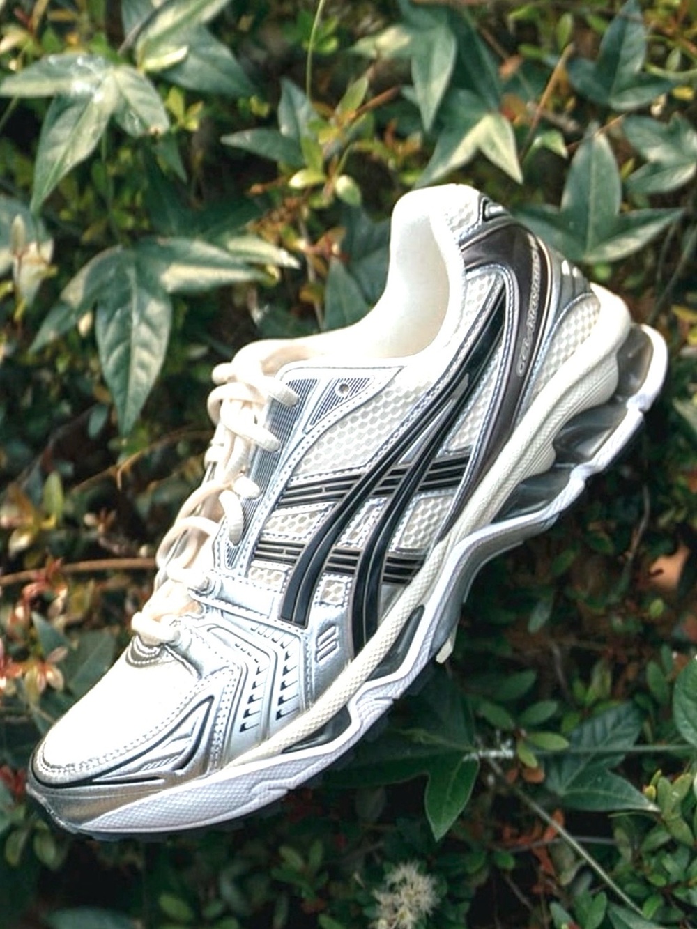 Asics Gel-Kayano 14 White Midnight Running Shoes Sneakers